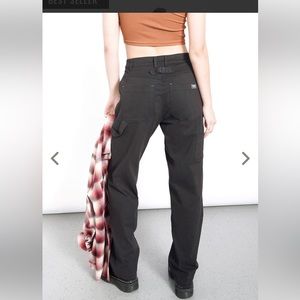 NWT Wildfang high waisted pants .medium. Black